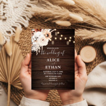 Rustikale Wood Boho Blume Hochzeit im Herbst