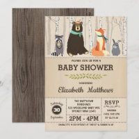 Rustikale Woodland Baby Shower Forest Animes
