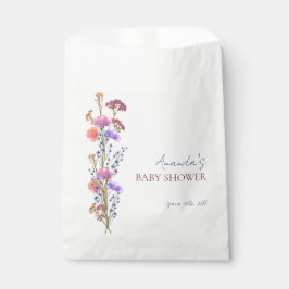 Rustikale, zarte Acrylblütendusche Bouquet Baby Geschenktütchen