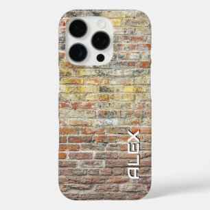 Rustikale Ziegelmauer - Texturierte Baustelle iPhone 16 Pro Hülle