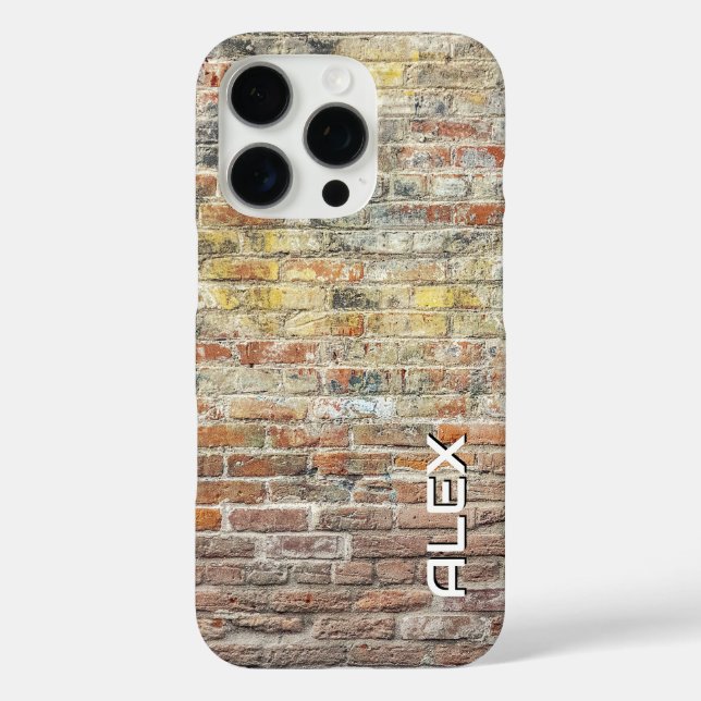 Rustikale Ziegelmauer - Texturierte Baustelle Case-Mate iPhone Hülle (Rückseite)