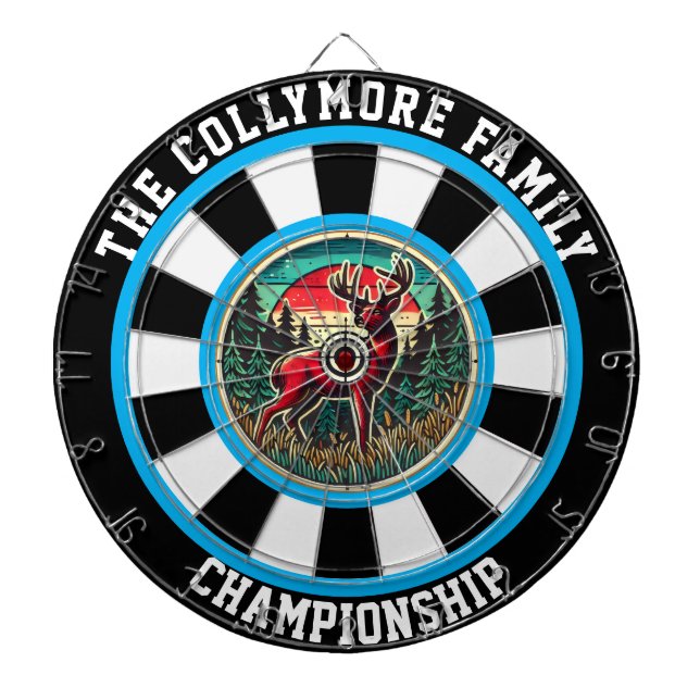 Rustikale Zielkunst Dartscheibe (vorne)