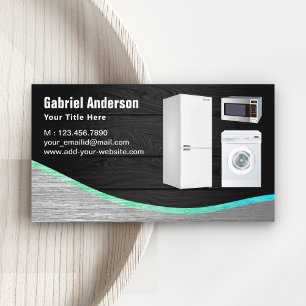 Rustikale Zuhause-Geräte aus Grauholz - Reparatur Visitenkarte