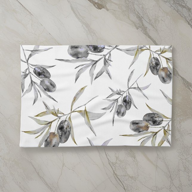 Rustikale Zweigstelle des Toskanischen Olive Geschirrtuch (Von Creator hochgeladen)