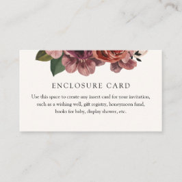 Rustikale Zweigstellenkarte für den Herbst Begleitkarte