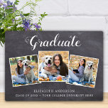 Rustikaler Abschluss Graduate Foto Collage Fotoplatte<br><div class="desc">Feiern Sie Ihren Absolvent und geben Sie ein besonderes personalisiertes Geschenk mit dieser individuellen Foto Collage Abschluss-Plakette. Diese einzigartige Collage Foto Graduiertenplakette wird ein wertvoller Sake sein. Personalisieren Sie Ihre Lieblings-Senior-oder Uni-Fotos, und personalisieren Sie mit geschlossen Jahr, Name, High School oder Uni. Siehe 'Personalisieren Sie diese Vorlage', um Fotos zu...</div>