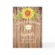 Rustikaler Abschluss Gratulation Floral