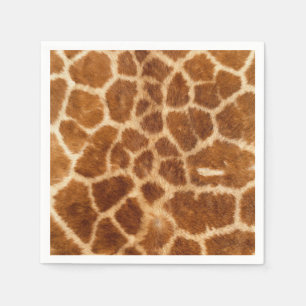 rustikaler afrikanischer Modesafari-Tiergiraffe Serviette