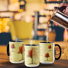 Rustikaler Ahornbaum Tasse