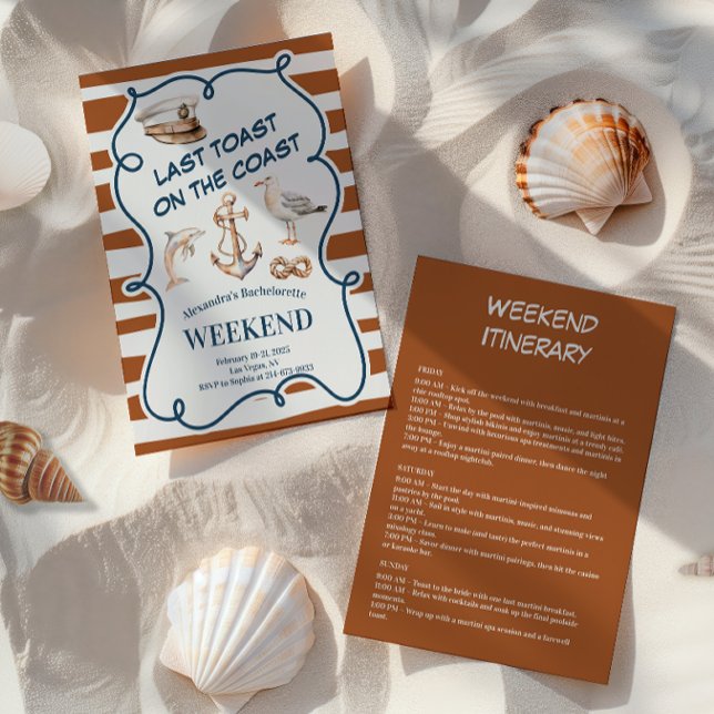 Rustikaler Anker und Dolphin Bachelorette Einladung (Von Creator hochgeladen)