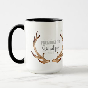 Rustikaler Antler & Grüne Großvater Tasse
