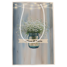 Rustikaler Bargeldbeutel für Polterabend Mittlere Geschenktüte