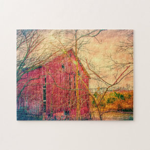 Rustikaler Barn Ohio. Jigsaw Puzzle