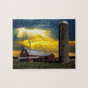 Rustikaler Barn Ohio Puzzle