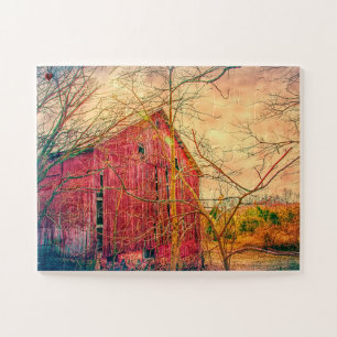 Rustikaler Barn Ohio Puzzle