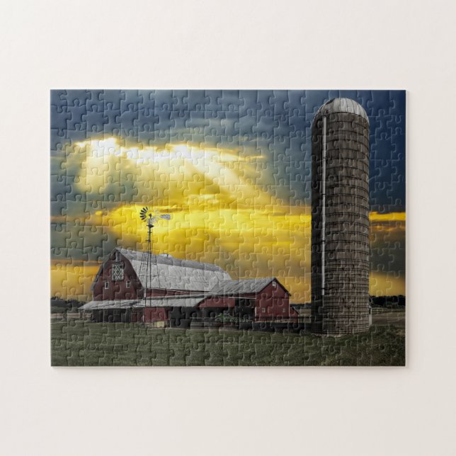 Rustikaler Barn Ohio. Puzzle (Horizontal)