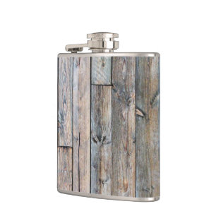Rustikaler Barnwood Western Flask Flachmann