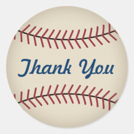 Rustikaler Baseball danke Ihnen Stickers