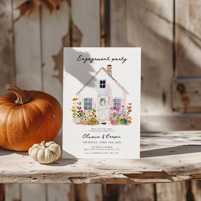 Rustikaler Bauernhof-Engagement Party Einladung (Von Creator hochgeladen)