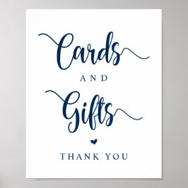 Rustikaler Bauernhof, Marineblau, Hochzeitskarten  Poster