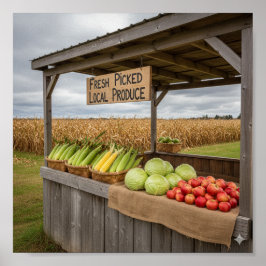 Rustikaler Bauernhof Poster