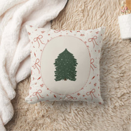 Rustikaler Bauernhof Weihnachtsbaum Kissen