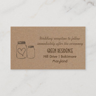 Rustikaler Begleitkarte