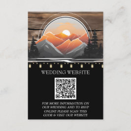 Rustikaler Bergtal Wald Sunset Nature Begleitkarte