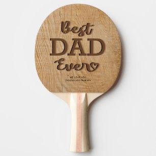 Rustikaler bester Vater je Foto Tischtennis Schläger