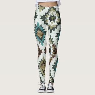 Rustikaler blauer Western Leggings