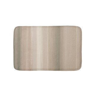 Rustikaler Blush-Pink-Grau-Mauve-Abstraktstreifen Badematte