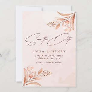 Rustikaler Blush Terracotta auf dem Monte San Gior Save The Date
