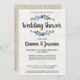 Rustikaler Boho Arrow Polterabend Einladung