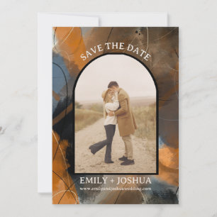 Rustikaler Boho Flat Save the Date Cards Artistic