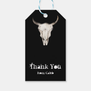Rustikaler Boho Kuh Bull Horns Western Land Gefall Geschenkanhänger