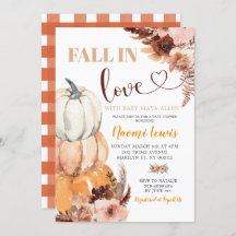 Rustikaler Boho Pumpkin Fall in Liebe Babydusche