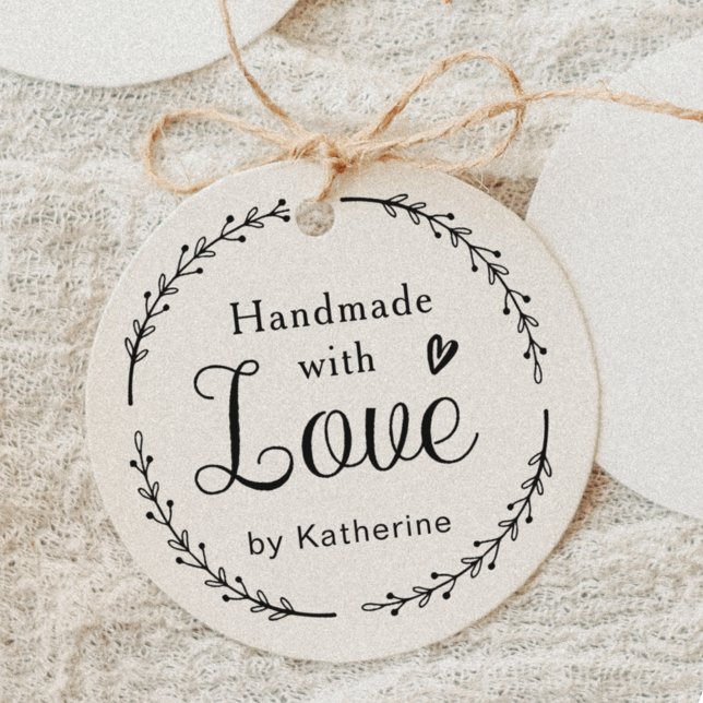 Rustikaler Botanischer Kranz Handgefertigt mit Lie Gummistempel (Von Creator hochgeladen)