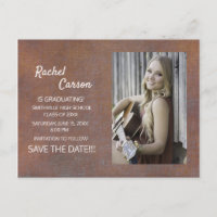 Rustikaler brauner Foto Abschluss