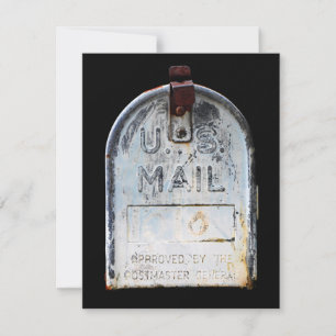 Rustikaler Briefkasten Karte