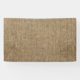 Rustikaler Burlap-Banner - Nature Inspiriert Custo Banner