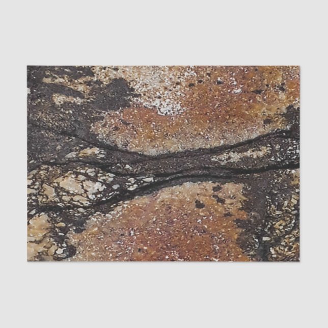 Rustikaler Charme Abstrakt Seidenpapier (Vorderseite)