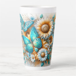 Rustikaler Charme: Schmetterling und Daisy Milchtasse