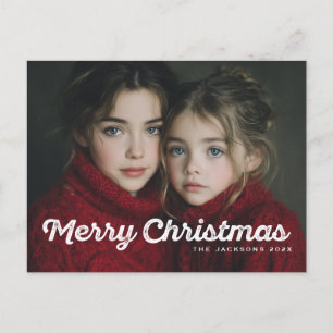 Rustikaler Chic Frohe Weihnachten Design