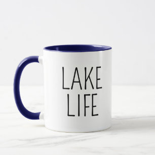 Rustikaler Chic Lake Life Seebungalow Tasse