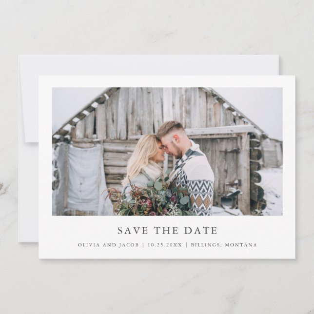 Rustikaler Chic | SINGLE FOTO Save The Date (Vorderseite)