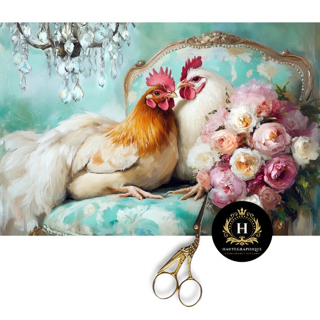 Rustikaler Chic Wedens Chickens Decoupage Seidenpapier (Von Creator hochgeladen)