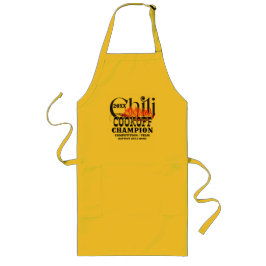 Rustikaler Chili Cook Off Teamsieger Champion Lange Schürze