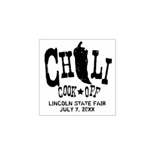 Rustikaler Chili Koch aus dem Wettbewerb Gummistempel