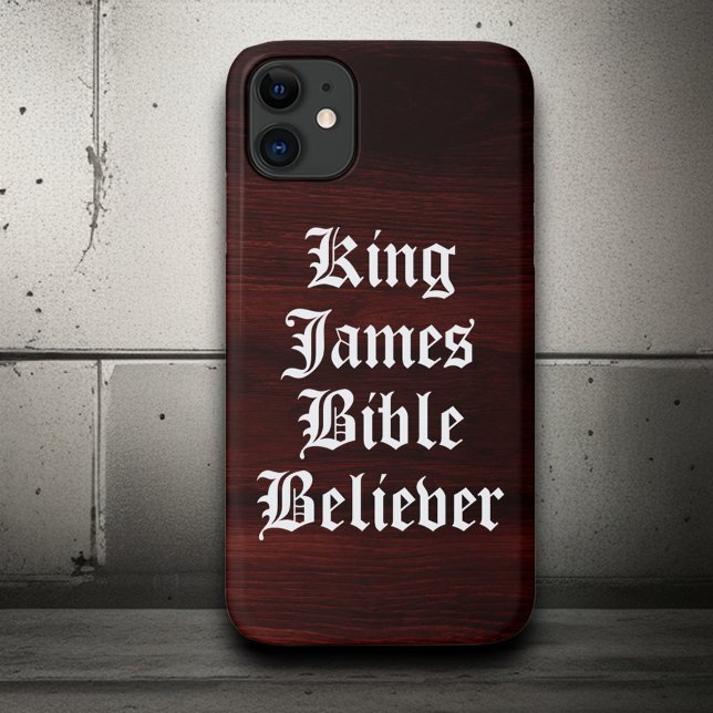 Rustikaler Christlicher Glaube König James Bible Case-Mate iPhone Hülle (Von Creator hochgeladen)