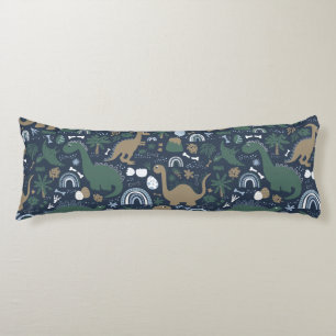 Rustikaler Dinosaurier Wald Prähistorische Kinder Seitenschläferkissen